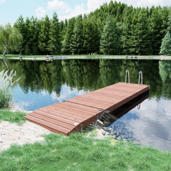 CUUT 161-4 ujuvsild 1,6×4,0 m – pontoonsild puidust laudisega