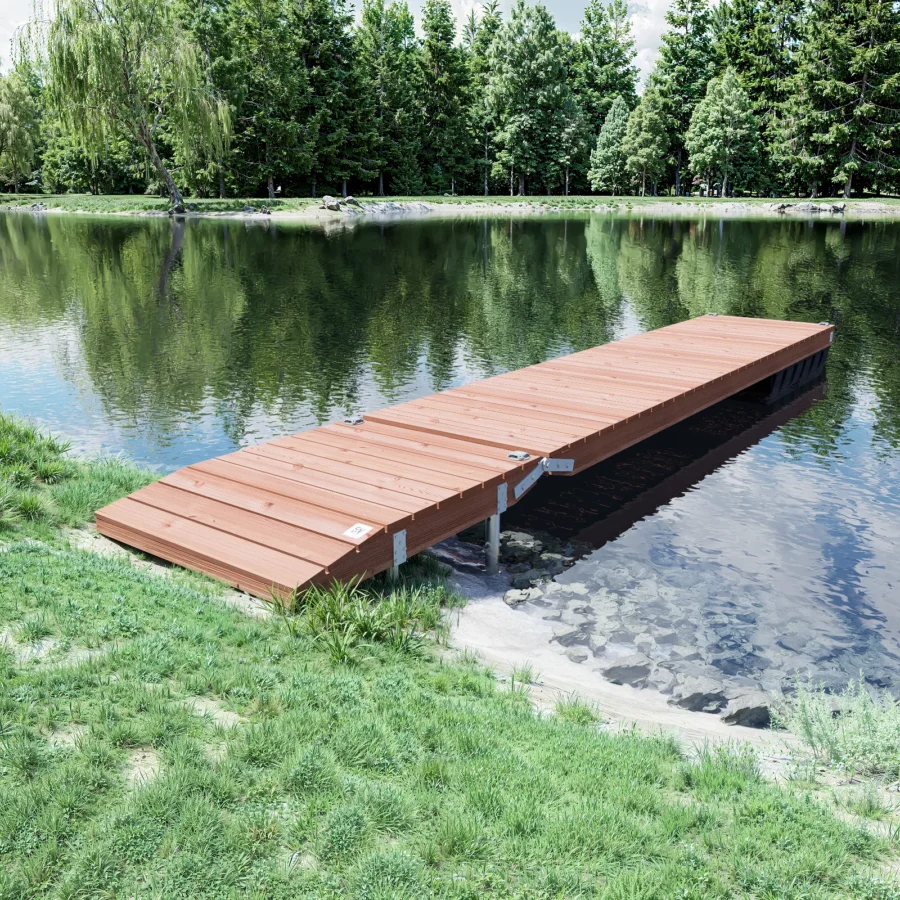 CUUT 241-5 ujuvsild 1,2×5,0 m – pontoonsild puidust laudisega