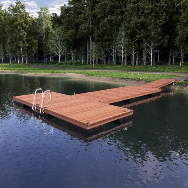 CUUT 248-3 ujuvsild käigusillaga – 2,4×6,0 m pontoonsild 240L pontoonidel