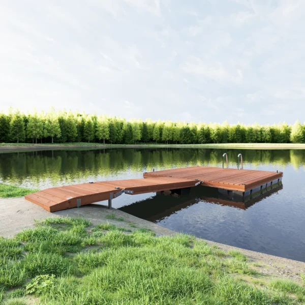CUUT 472-4 ujuvsild käigusillaga – 4,0×4,0 m pontoonsild 475L pontoonidel