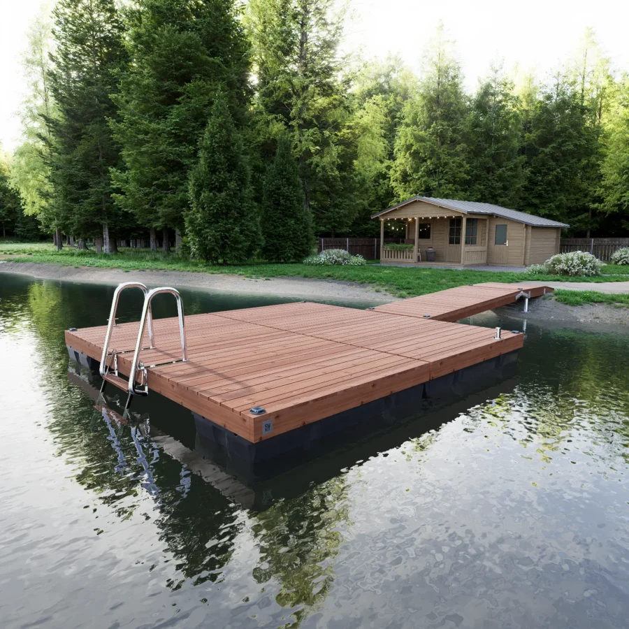 CUUT 472-4 ujuvsild käigusillaga – 4,0×4,0 m pontoonsild 475L pontoonidel