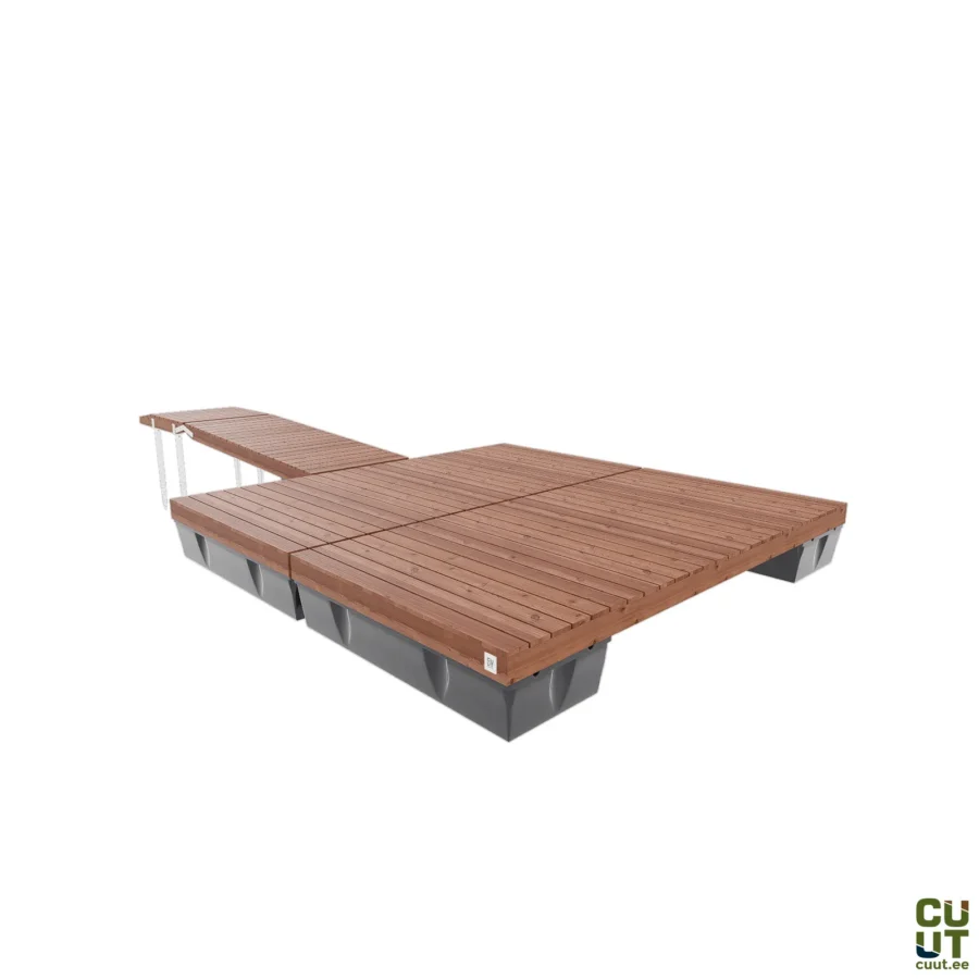 CUUT 472-4 ujuvsild käigusillaga – 4,0×4,0 m pontoonsild 475L pontoonidel