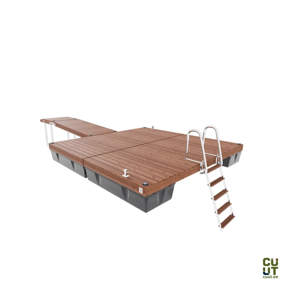 CUUT 472-4 ujuvsild käigusillaga – 4,0×4,0 m pontoonsild 475L pontoonidel