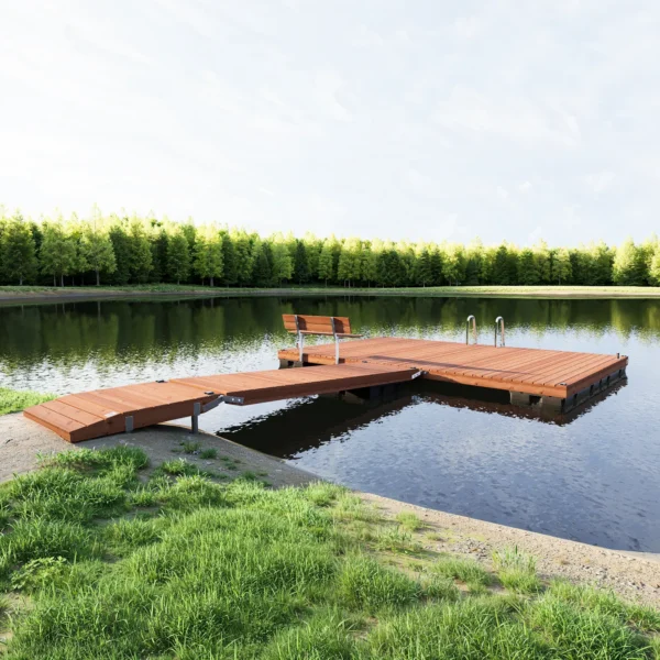 CUUT 472-6 ujuvsild käigusillaga – 4,0×6,0 m pontoonsild 475L pontoonidel
