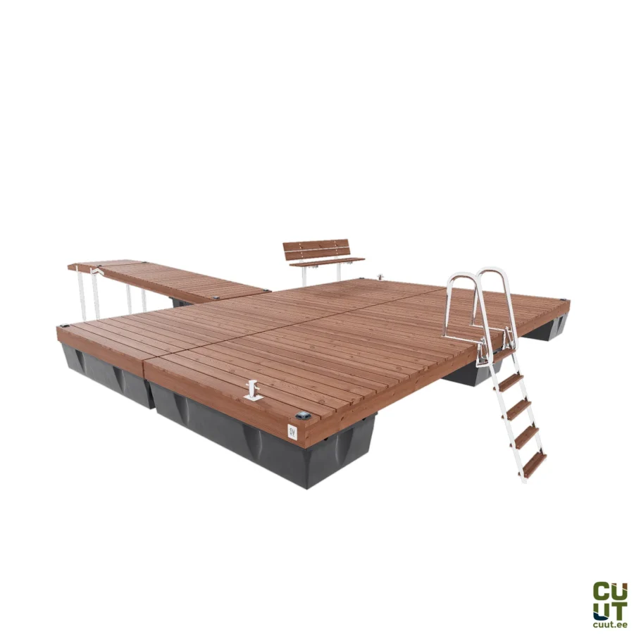 CUUT 472-6 ujuvsild käigusillaga – 4,0×6,0 m pontoonsild 475L pontoonidel