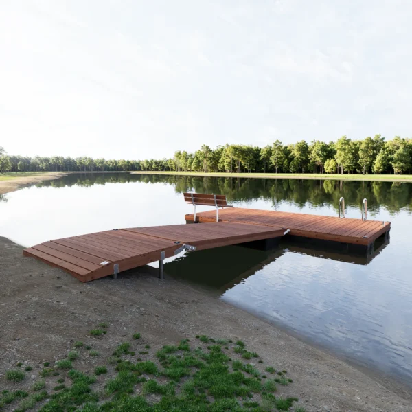CUUT 473-6 ujuvsild käigusillaga – 3,0×6,0 m pontoonsild 475L pontoonidel