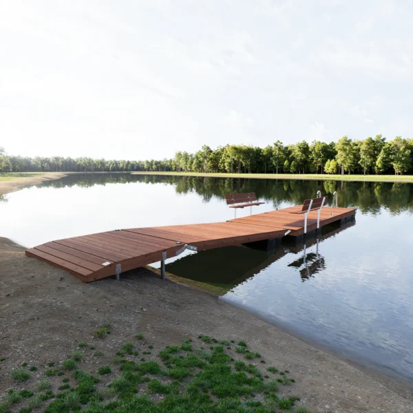 CUUT 476-4.1 ujuvsild käigusillaga – 6,0×2,4 m pontoonsild 475L pontoonidel